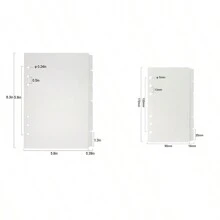 A5/a6 6 件活頁夾分隔頁 Pp 分隔符填充板日記本筆記本索引頁 - 彩色 - 查看 6