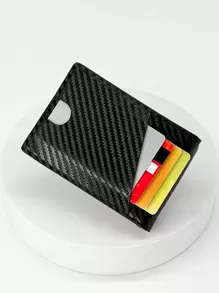 HOVI'S Carbon Fiber Leather Men Airtag Wallets Purse For Air Tag Purse Black Luxury Malist Lightweight Portable Card ID Card White-Collar Workers For Male Holiday For Anniversary For Birthday Gift Gift Accessories Gift Present Card Holder Card Holder Wallet Business Card Holder Credit Card Holder For Men Mini Wallet Card Wallet Rfid Wallet Gifts For Men Christmas Bags Black Purse