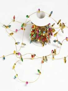 圣诞装饰 1 件圣诞灯串，娃娃屋微型家具装饰，5 米/197 英寸