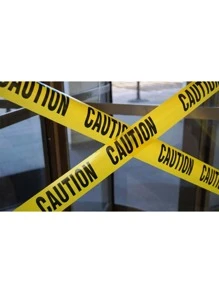 Caution Warning Tape Floor Isolation Site Warning Line (75mm*30m) - Yellow - View 6