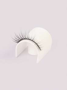 Happy Butterfly 5Pairs Of Natural Cross Full False Eyelashes With Clear Stem,Pointy Tail Fluffy Slim For Everyday Use Manga Eyelashes, Travel Essentials - Black - View 4