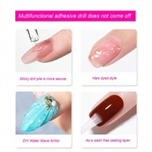 8克美甲增強硬密封免洗膠鑽塑料可拆卸延長器加固四合一功能膠 - 無色 - 查看 9