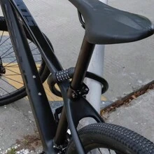 山地車鎖可攜式防盜電動車/摩托車密碼鎖自行車環鎖鋼絲環鎖騎行裝備 - 黑色 - 查看 1