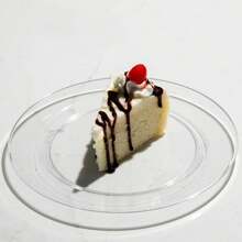 10 件透明 19 公分金邊盤子,非常適合派對、聚會、幼兒園、工廠團隊建設晚宴