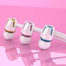 3.5mm/0.14inch In-ear Earbuds And Phone Earphone With Universal Wired Headset And Microphone - Gold - View 3