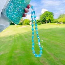 Móc khóa điện thoại Valentine 1 chiếc hình bướm và sao lấp lánh thiên hà, kèm dây đeo tay, chống nước, chống sốc, chống rơi, chống trầy xước, phiên bản quốc tế, không phải phiên bản nội địa. - màu xanh lá - Xem 5