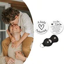 1 包送給我兒子的媽媽禮物永遠不會忘記我有多愛你兒子生日聖誕禮物鑰匙扣口袋擁抱鑰匙扣代幣送給兒子勵志勵志禮物帶皮套 - 兒子 - 查看 3