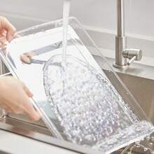 1pc Transparent Cross-shaped Desk Organizer Stackable Stationery Storage Shelf For Bedroom Decor - White - View 5