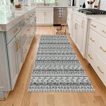 1張柔軟的水晶絨地毯,適用於廚房門口,防滑抗汙並減輕疲勞 - 灰色 - 查看 2