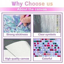 Diy 5d 鑽石畫海豚海底世界 - 水晶刺繡藝術品,房間/牆壁裝飾,時尚禮品,12x16 英寸 - 30*40 - 查看 2