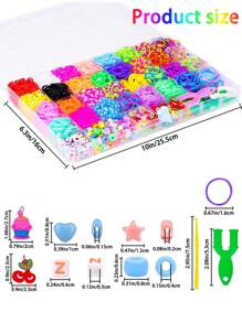 2700+ Bandas De Caucho Coloridas, Kit Para Telar De Tejido, Kit De Bandas De Giro De Caucho De 32 Colores Para Hacer Pulseras Y Cuentas, Regalo Perfecto Para Principiantes