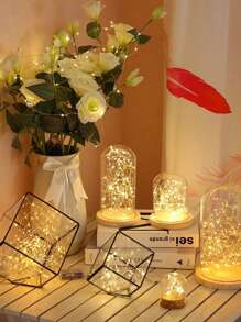 LED电池供电串灯，圣诞树装饰铜线仙女灯，户外装饰氛围灯，1/3/5/10/20米LED电池供电