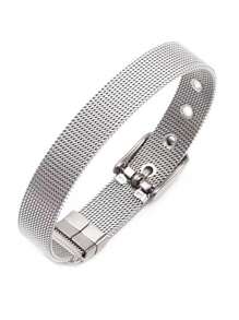 Fashionable Silver Watch Chain Bracelet Suitable For Daily Wear - Silver - View 3
