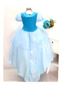 Young Girls Dresses - 淺藍色 - 查看 2