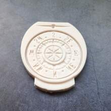 Compass Lace Silicone Resin Mold For Cake And Gum Paste Decorating Tool, Kitchen Baking Accessory - Light Grey - View 3