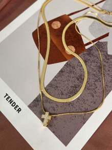 Layered Necklaces - 金色 - 查看 5