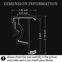 12pcs 2 Inches Curtain Clips, Clear Plastic Curtain Clips For Vertical Blinds, Hidden Valance Clips For Horizontal Blinds - Clear - View 3