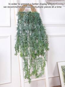 1入藝術模擬垂柳掛藤長100cm,適用於花園茶會、家用陽台搭配新房裝飾、婚禮綠色植物掛飾、商店櫥窗、臥室、客廳、壁爐裝飾、會議室、酒店大廳裝飾與擺飾 - 淺藍色 - 查看 5