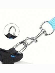 Correa para mascotas (gatos y perros) con arnés ajustable anti-escape para pecho y espalda, cuerda reflectante y juego de collar, de material de malla suave y transpirable, adecuado para mascotas pequeñas, medianas y grandes