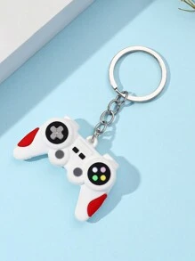 1入創意個性化模擬遊戲手柄造型鑰匙扣，適用於汽車/包包裝飾休閒 - 彩色 - 查看 1