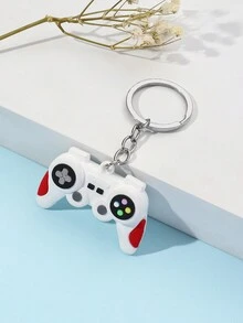 1入創意個性化模擬遊戲手柄造型鑰匙扣，適用於汽車/包包裝飾休閒 - 彩色 - 查看 3