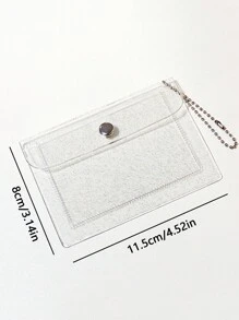 学生可爱卡片夹收纳盒女孩闪光激光轻便便携式卡片白领女性节日纪念日生日礼物配饰教师礼物透明学校用品教师礼物返校教师配件卡夹钱包名片夹信用卡夹身份证夹女士女士钱包迷你钱包钱包钱包卡片钱包 - 無色 - 查看 5