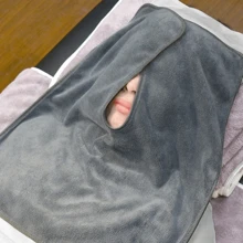 美容院护肤按摩毛巾超细纤维定制面部裹巾标志水疗面巾美容院家用浴室返校 - 深灰色 - 查看 2