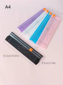 Cortador de papel pequeño: perfecto para proyectos de oficina, manualidades y bricolaje - Multicolor - Ver 11