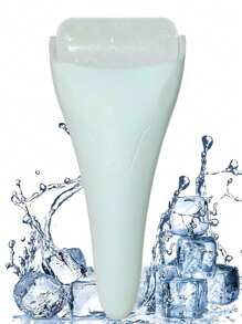 Ice Facial Massager, 1pc Puffiness Relief Skin Care Beauty Face Lift Roller Stick, Multifunctional Manual Skin Care Face Toning at Home Therapy Machine, Contour Skin Tightening Acupressure Massage Roller - Blue - View 1