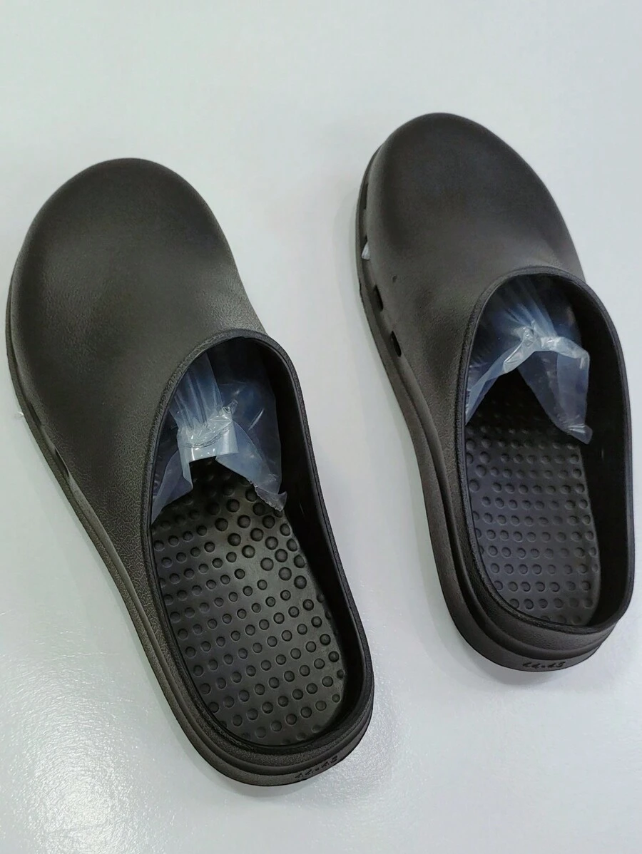 女性鏤空設計藥鞋,理想適用於醫生和護士使用 - 黑色 - 查看 1