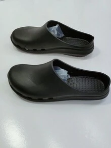 女性鏤空設計藥鞋,理想適用於醫生和護士使用 - 黑色 - 查看 3