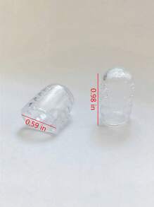 8入/組新款透氣趾保護套和手指套,防摩擦,用於足指,關節和魚眼的書寫墊 - 無色 - 查看 6