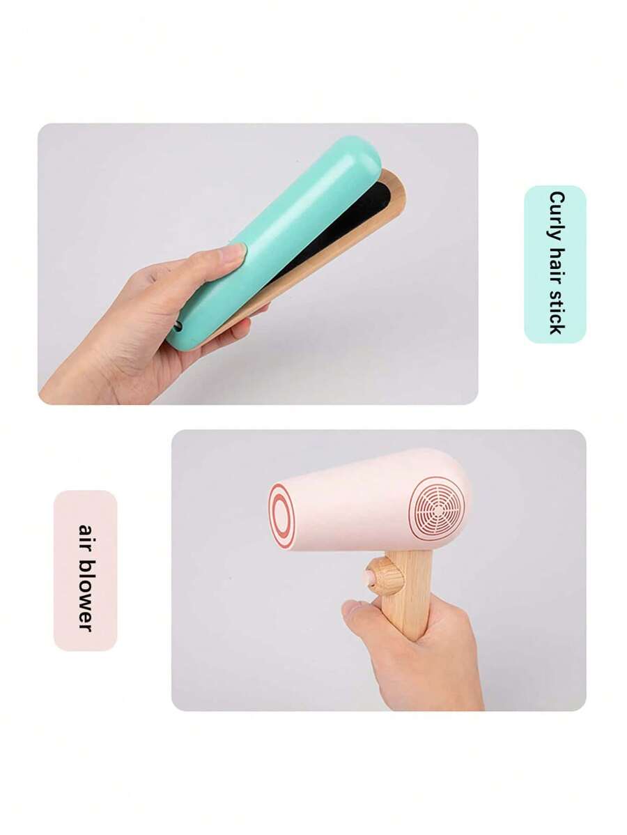 Christmas Decoration Deluxe Wooden Children's Pretend Play Vanity Table