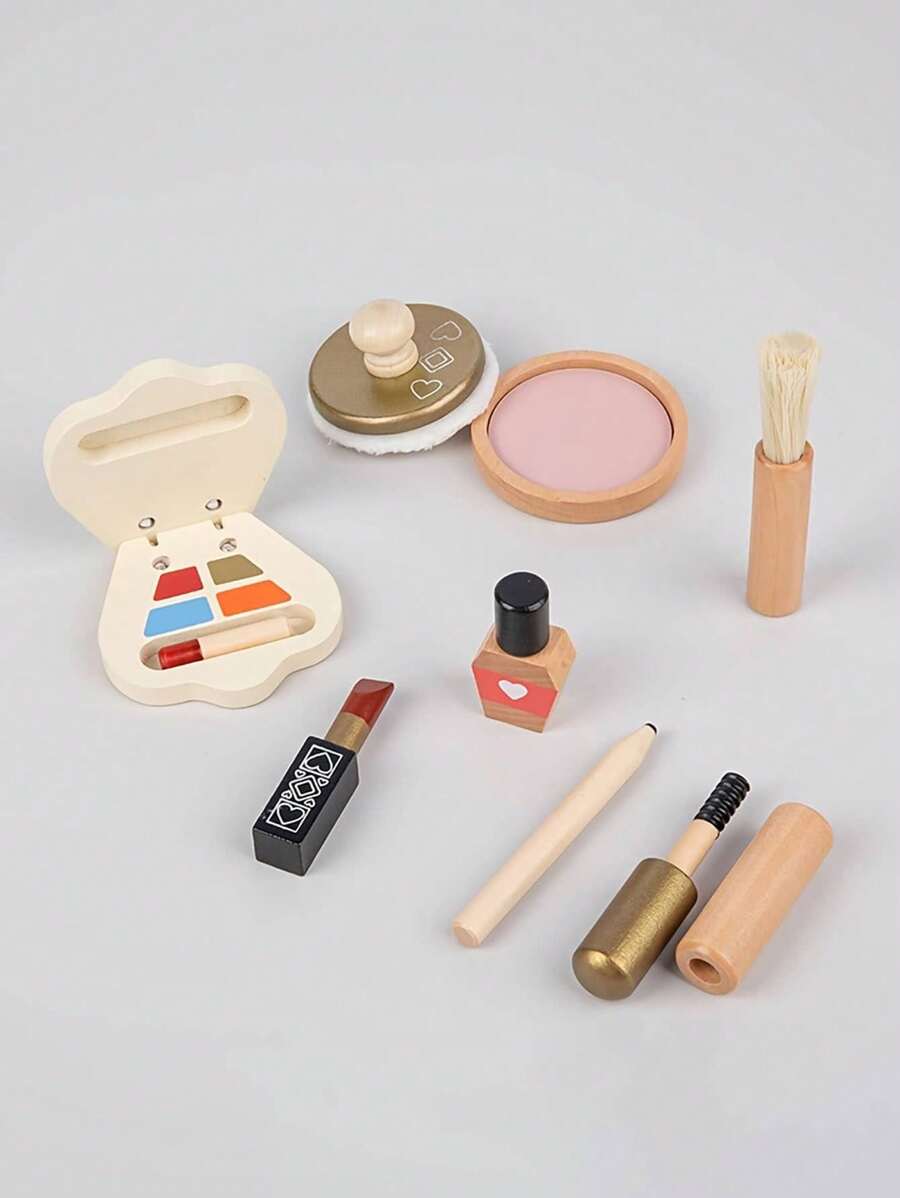 Christmas Decoration Deluxe Wooden Children's Pretend Play Vanity Table