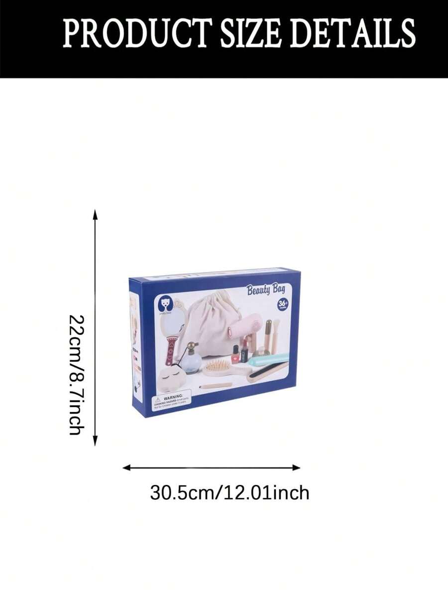 Christmas Decoration Deluxe Wooden Children's Pretend Play Vanity Table