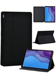Funda para Lenovo Tab M10 2ª Generación de 10,1 Pulgadas - Funda Protectora con Soporte a Prueba de Golpes para Tableta de PU Negra - enovo Tab M10 2.ª generación 10,1 pulgadas - Ver 5