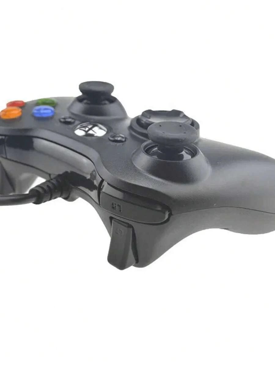 Control Generico Alambrico Compatible con XBOX 360 Pc Windows Gamepad Juegos y Emuladores - Negro - Ver 1