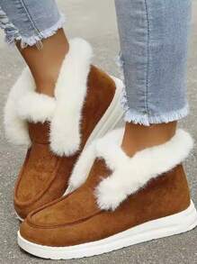 Botas De Nieve Marrones Cómodas Y Cálidas - Marrón - Ver 3