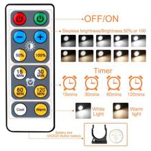2 Packs Battery Operated LED Light Bulbs, AAA Battery Powered Light Bulb With Remote Control, Wireless Dimmable Timer Puck Light With E26 Screw For No Hardwired Light Fixture No Electricity - White - View 3