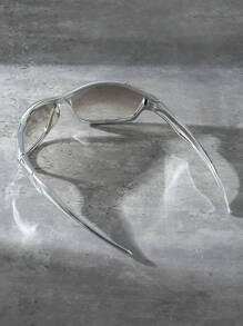 Lunettes de mode sportive Y2k avec un grand cadre pour hommes, accessoires de lunettes de soleil de rue, accessoires de plage. Lunettes de soleil avec un look de style de rue qui convient aux pulls, vestes, sweats à capuche, pantalons et pantalons cargo pour l'été, la plage, les vacances, l'extérieur et les voyages