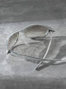 Lunettes de mode sportive Y2k avec un grand cadre pour hommes, accessoires de lunettes de soleil de rue, accessoires de plage. Lunettes de soleil avec un look de style de rue qui convient aux pulls, vestes, sweats à capuche, pantalons et pantalons cargo pour l'été, la plage, les vacances, l'extérieur et les voyages