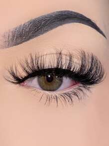 1 Cặp Lông mi dải Nga 19mm Lông mi lông chồn Lông mi giả 3D Lông mi Nga Lông mi giả Lông mi chồn lộn xộn ấn tượng Wispy Long Foxy Eye Lifting Look Bộ mở rộng lông mi Bộ lông mi đầy đủ để kéo dài và làm dày góc ngoài của mắt bạn Trang điểm làm đẹp - màu đen - Xem 6