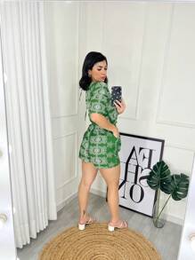 Women Jumpsuits - 軍綠色 - 查看 2