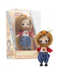 con dibujos animados pollo frito chico dulce Muñeca Juguetes de peluche - Rojo - Ver 1