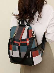 Fashionable Women's Large Capacity Anti-Theft Street Style Travel Backpack, Fits Laptop For Teen Girls Women College Students, Rookies & White-Collar Workers College, Work, Business, Commute, Outdoors, Travel, Outings, Shopping, School Backpack