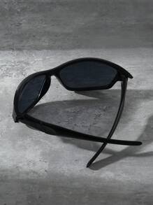 Sportiga Y2k-mode Unisex överdimensionerade modeglasögon för sommaren Casual Accessoarer Strandtillbehör Glasögon för sommaren Strandsemester, utomhus, resor - Svart - Visa 4