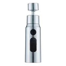 1pc New Kitchen Faucet Universal Rocker Shower Sink Extension Aerator Universal Pressurized Anti-splash Nozzle - Silver - View 3