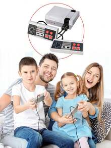 Mini Consola Retro Incluye 620 Juegos Clásicos - Gris - Ver 2