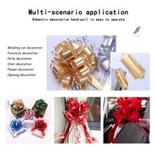 1 件時尚雙雪紗和馬卡龍印花 3d 球串適用於汽車、婚禮、聖誕裝飾