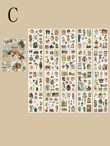 20入組裝飾膠黏劑貼紙適用於DIY剪貼簿和日記 - 20pcsDIY裝飾貼畫 - 查看 8